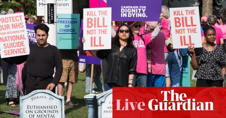 Assisted dying bill faces crunch vote in House of Commons – UK politics live | Politics
