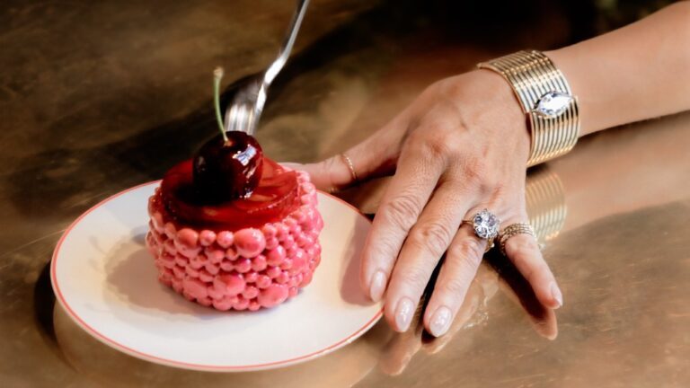 Jessica McCormack's Fruit Salad collection in collaboration with Nicolas Rouzaud at the Connaught.