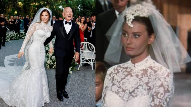 Lauren Sanchez's wedding gown was planned over a year-and-a-half with Sophia Loren for inspiration