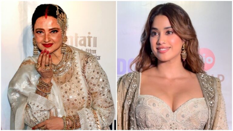 Rekha's regal look to Janhvi Kapoor in classic suit: Stars show how to rock latest anarkali styles at Umrao Jaan event | Fashion Trends