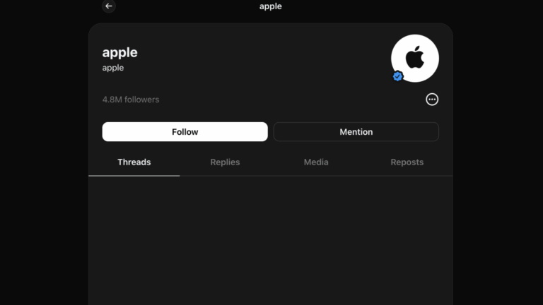 Apple is now on Threads