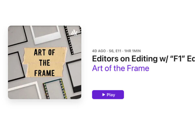 Art of the Frame Podcast: Editors on Editing with “F1” Editor Stephen Mirrione 5