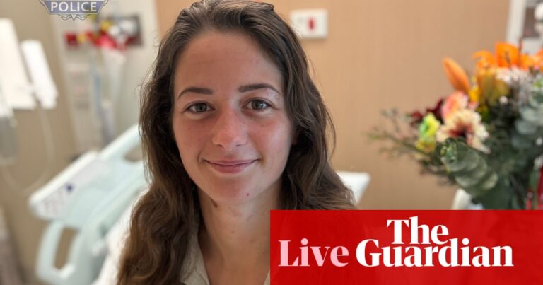 Australia news live: German backpacker who went missing in WA outback says she got lost after hitting head in car crash | Australia news