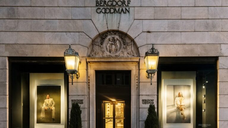 Bergdorf Goodman  is featuring portraits by Jason Bard Yarmosky in its windows.