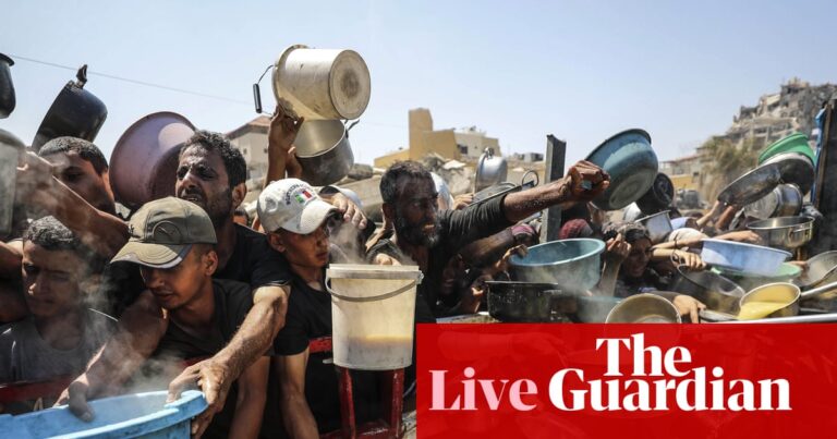 Bernie Sanders introduces resolution to stop arms sales to Israel as it continues to starve Gaza – US politics live | US news