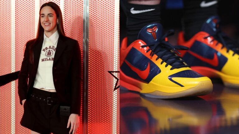 Caitlin Clark switched from pumps to Nike Kobe 5 PE