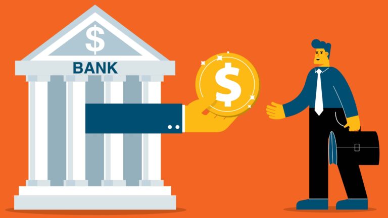 Callable CDs Have High Rates: We Still Don’t Recommend Them Illustration of a bank building offering money to a customer.