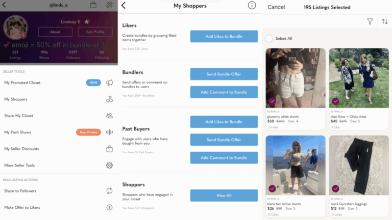 How I Use Poshmark's 'Bulk Actions' to Save Time and Money As a Reseller