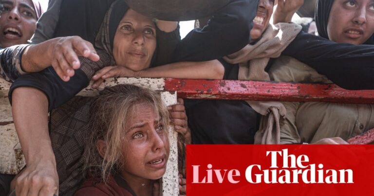 Israel-Gaza war live: plan to airdrop aid to Gaza ‘inefficient and a distraction’ with starvation deepening, UN says | Israel-Gaza war