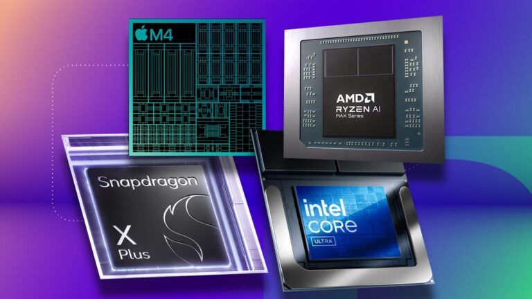 Intel AMD Qualcomm and Apple mobile processors