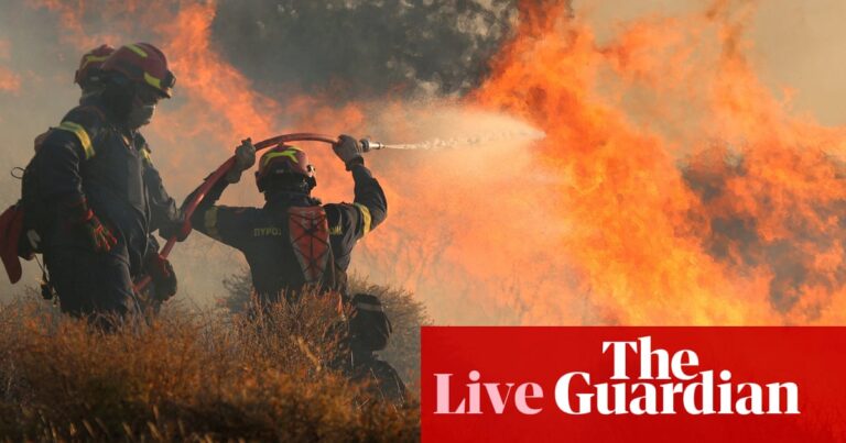 More than 1,500 people evacuated in Crete as wildfires rage across Europe – live | Europe