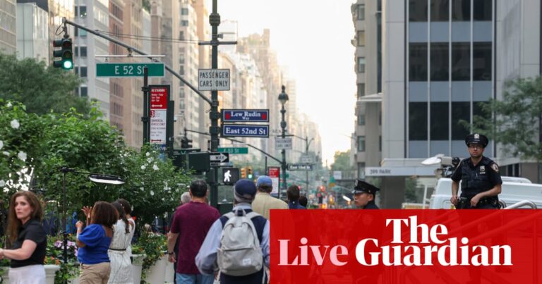 New York governor calls for national assault weapons ban after gunman kills four people in Manhattan – live updates | US politics