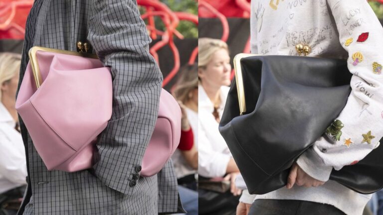 coach's large kisslock frame bag on the spring 2025 runway