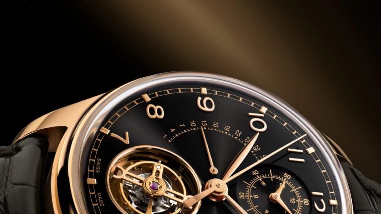 an IWC watch dial