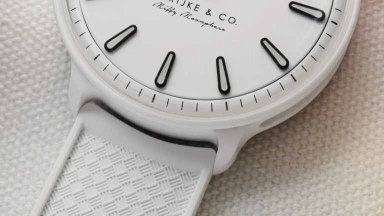 De Rijke & Co. Miffy Moonphase Ceramic Watch closeup
