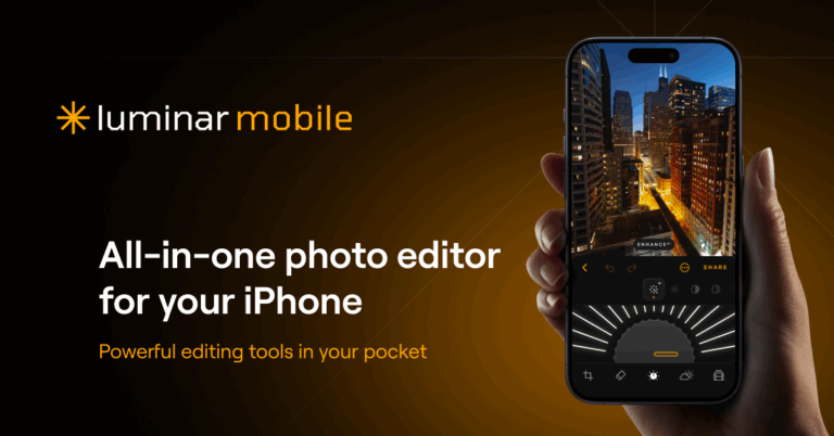Images of Luminar Photo Editor in action