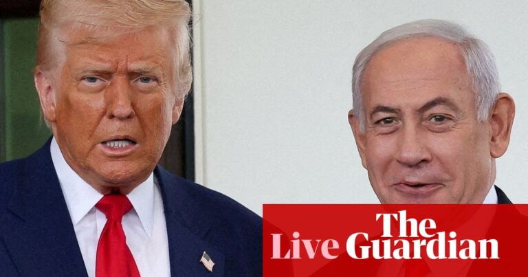 Trump and Netanyahu meet at White House amid indirect ceasefire talks – US politics live | Trump administration