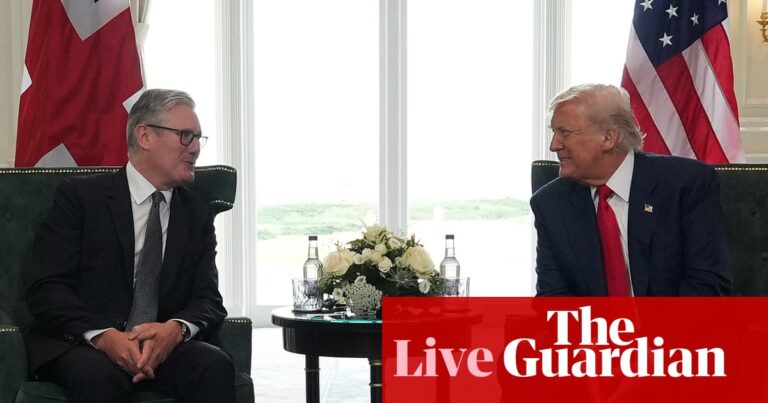 Trump claims he has stopped six wars as he meets UK prime minister Keir Starmer in Scotland – US politics live | US politics