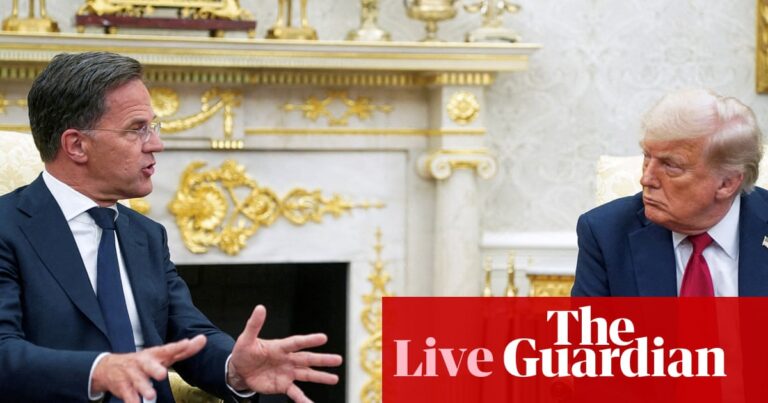 Trump confirms new weapons deal for Ukraine and threatens ‘severe’ tariffs on Russia if war doesn’t end in 50 days – as it happened | World news