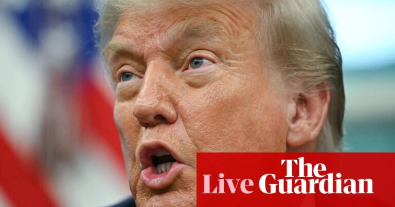 Trump looking at more Russia sanctions and complains about Putin’s behavior being ‘nice’ but ‘meaningless’ – US politics live | Trump administration