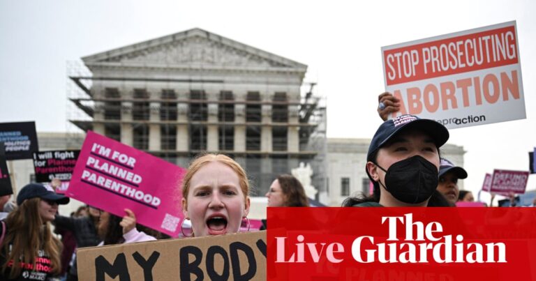 US politics live updates: Most adults support legal abortion three years after Roe overturn, new poll finds | US news