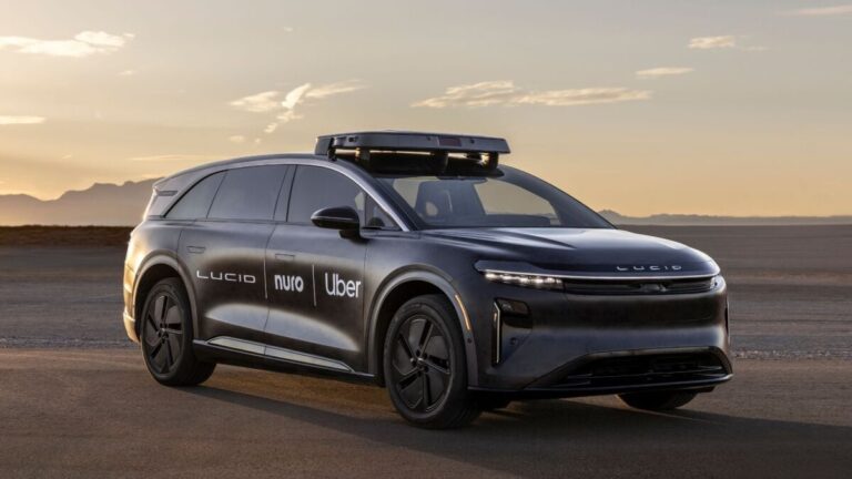 Uber will work with Lucid to bring 20,000+ robotaxis to the streets
