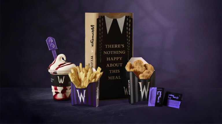 Wendy’s and Netflix’s ‘Wednesday’ team up for a not-so-happy meal