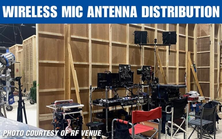 What is wireless mic antenna distribution?