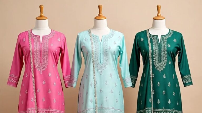 10 Stylish chanderi silk kurta sets for women; Top elegant picks to look ethereal | Fashion Trends