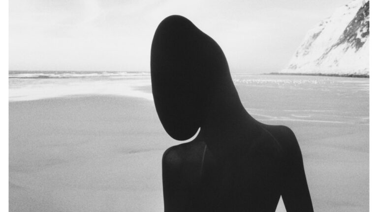 An image from Alaïa's summer-fall campaign, shot on the north coast of France by Tyrone Lebon.