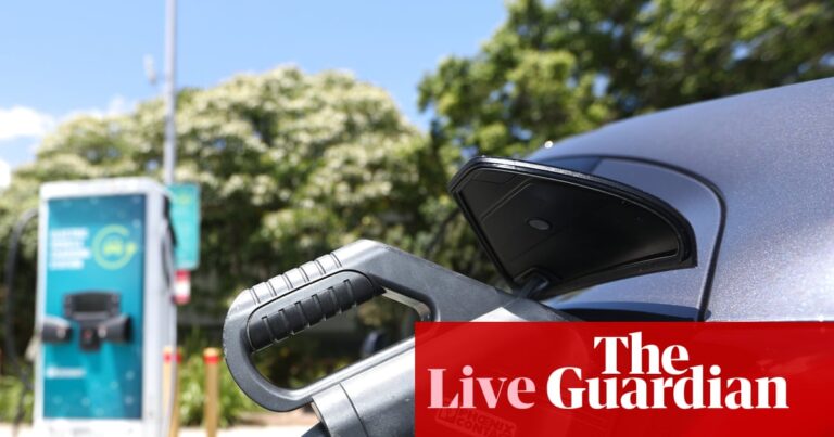 Australia news live: government ‘working up options’ for EV road user charge, Chalmers says | Australia news