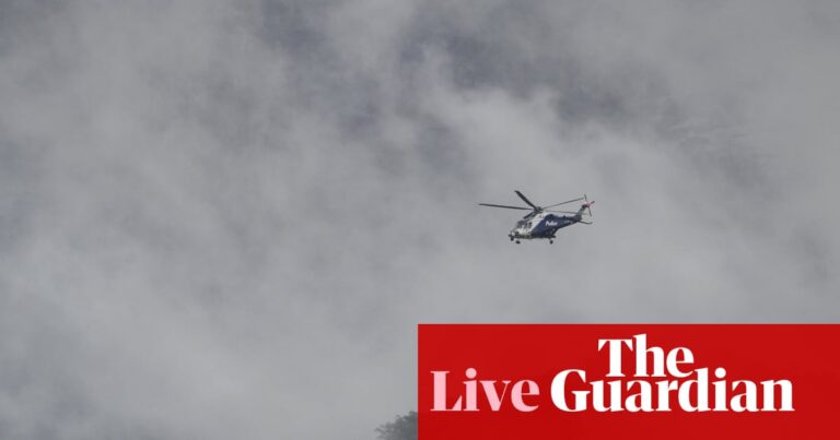 Australia news live: severe weather due in Porepunkah as manhunt continues; Roo-ver to head to moon | Australia news