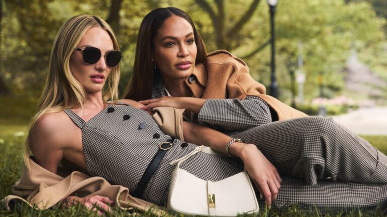 Candice Swanepoel and Joan Small in the fall Anne Klein campaign.