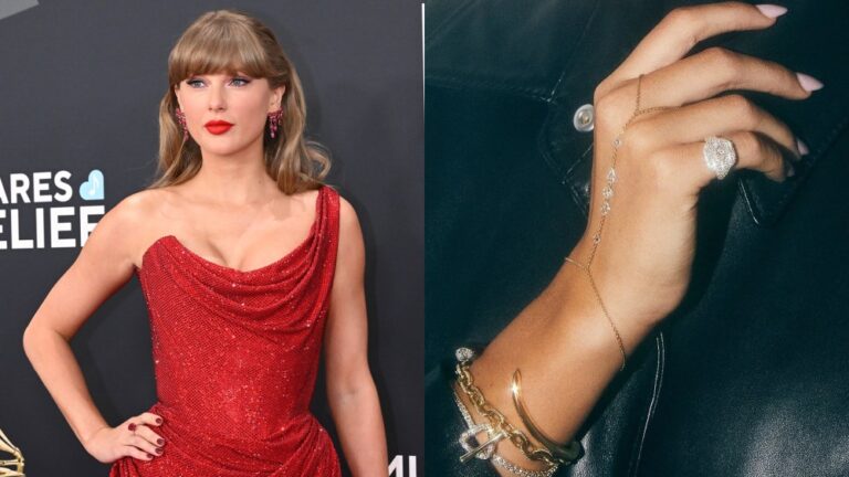 Taylor Swift, piece of jewelry seen on Taylor Swift