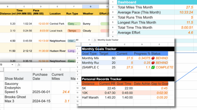 How to Track Your Running Progress in Google Sheets