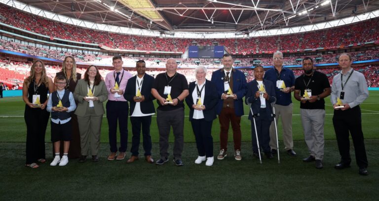 National Grassroots Football Award winners celebrated at Wembley Stadium