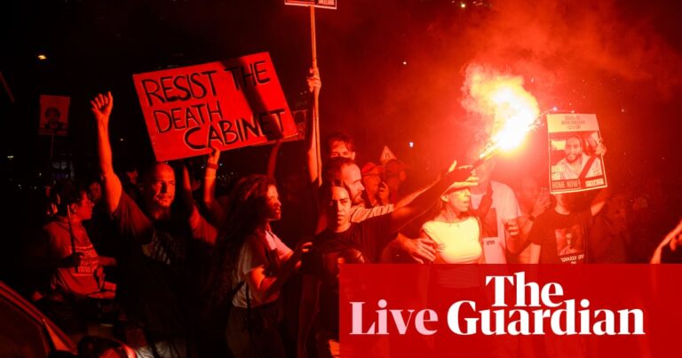 Netanyahu to give press conference after announcement of Israeli plan to escalate war on Gaza – latest updates | Middle East and north Africa