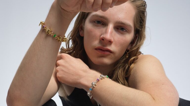 Molar bracelets from French jewelry brand Alf's debut collection.