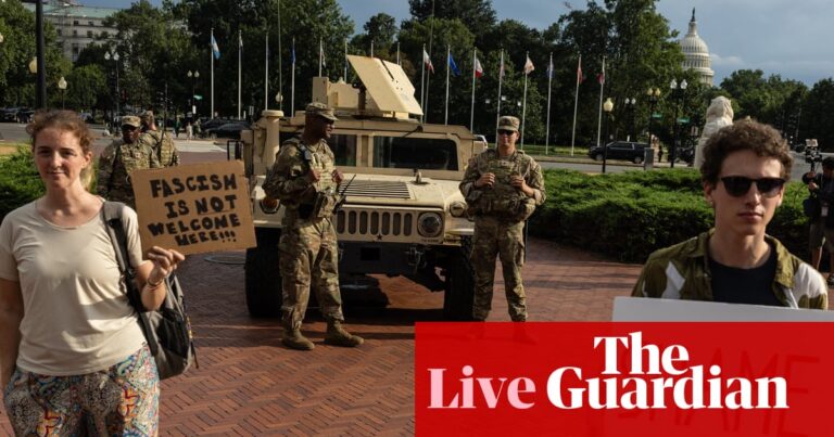 Protesters gather in Washington DC as federal law enforcement officers stop drivers – US politics live | Trump administration