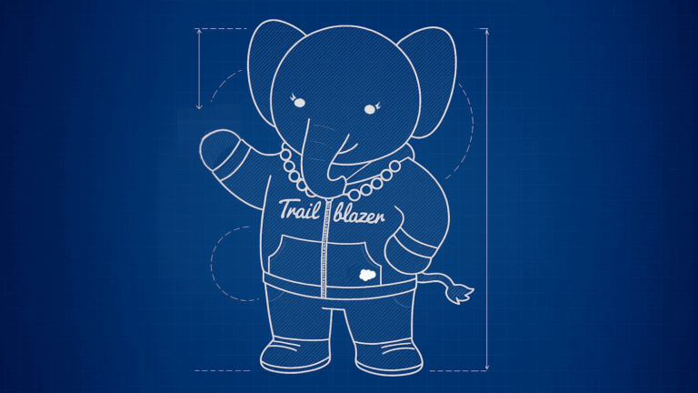 An illustration of the Salesforce Architect-focused character, named Ruth