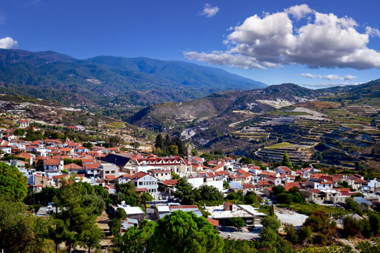 Retire on This Island for Mediterranean Living on the Cheap View from the village of Omodos - Cyprus.