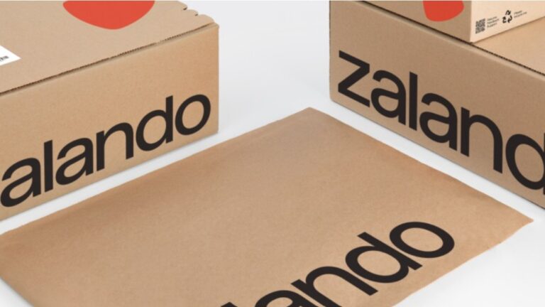 Zalando's recently revealed, new packaging features a bolder logo.