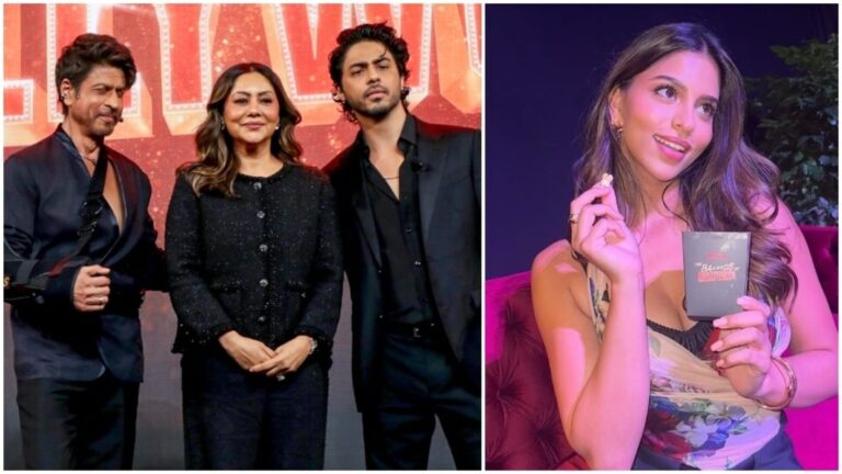 Shah Rukh Khan, Aryan Khan, Gauri, Suhana make a statement in bold black outfits at The Ba***ds of Bollywood preview | Fashion Trends