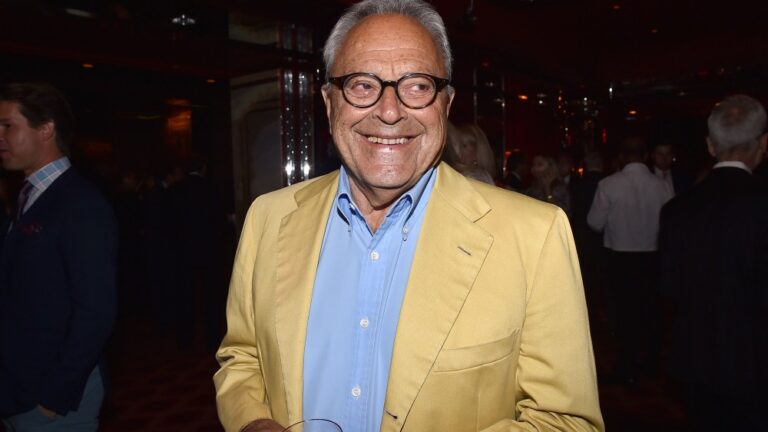 Taki Theodoracopulos attends David Patrick Columbia and Chris Meigher Toast The QUEST 400 at Doubles Club on September 21, 2022 in New York City. (Photo by Patrick McMullan/Patrick McMullan via Getty Images)