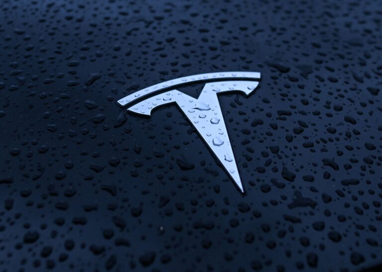 Tesla challenges $243 million verdict in Autopilot death trial Tesla logo seen on Tesla vehicle