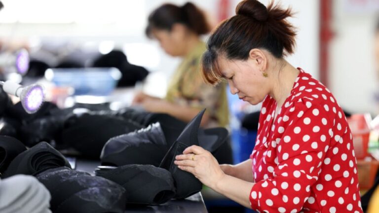 China shoe factory, Fujian Province
