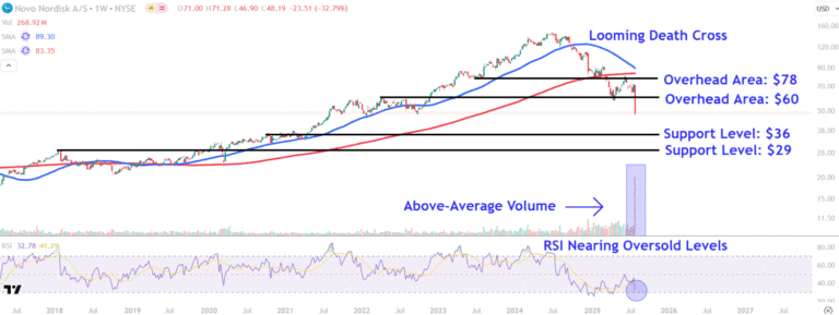 Watch These Novo Nordisk Stock Price Levels After Last Week's 33% Drop