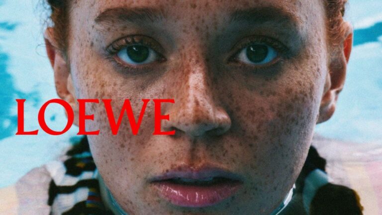 Erin Kellyman in the Loewe teaser campaign.