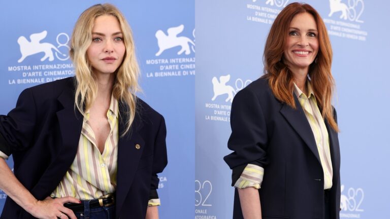 Amanda Seyfried's super fan move leads to iconic twinning moment with Julia Roberts at Venice Film Festival 2025