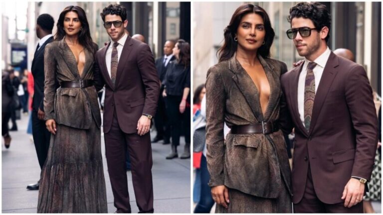 Bronzed-up Priyanka Chopra sizzles in one of her best looks of all time at Ralph Lauren show; Nick Jonas matches her